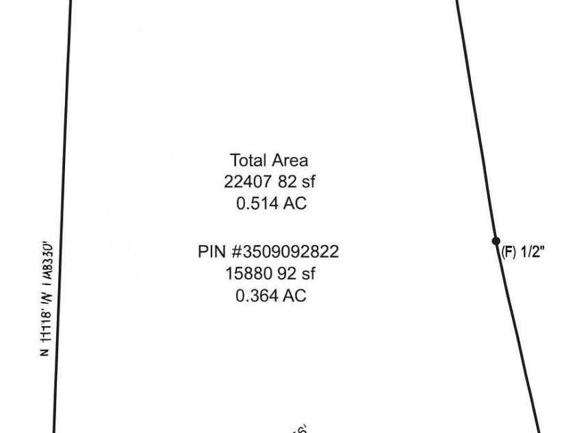 5807 Monticello Drive, Concord, NC 28027.  MLS# CAR4400141, YatesRealty ID 36358. 1/2 Acre Lot