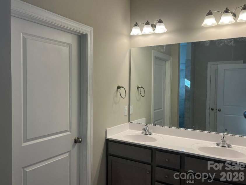 458 Allen Drive, Concord, NC 28027.  MLS# CAR4399612, YatesRealty ID 36360. Primary Dual Sink Vanity