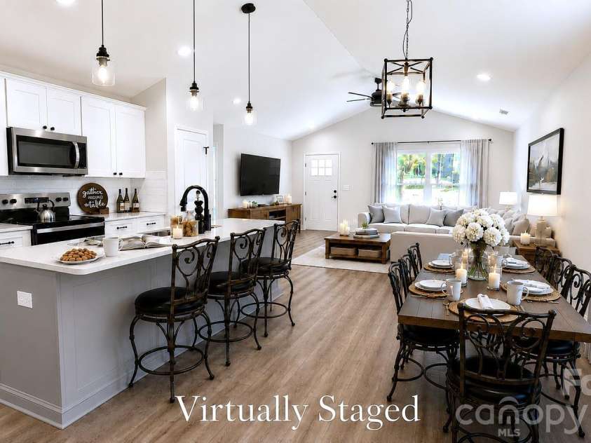 340 Swink Avenue, Salisbury, NC 28147.  MLS# CAR4403094, YatesRealty ID 36395. Modern open plan. (Virtually staged.)
