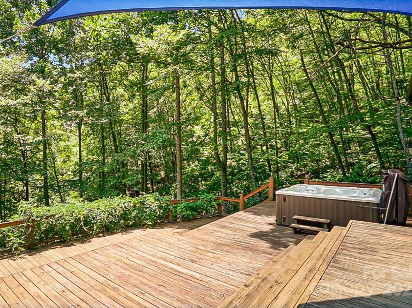 28 Back Stage Pass, Canton, NC 28716.  MLS# CAR4284833, YatesRealty ID 3643. Hot Tub for your enjoyment