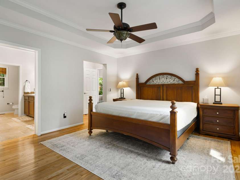 28 Back Stage Pass, Canton, NC 28716.  MLS# CAR4284833, YatesRealty ID 3643. Tray Ceiling in primary bedroom