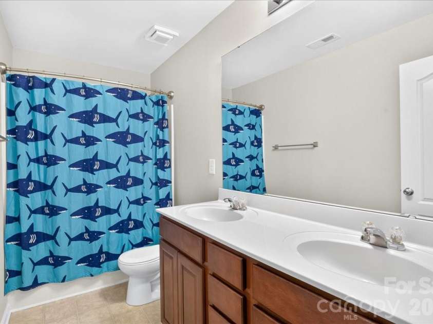 1019 Sunflower Lane, Indian Trail, NC 28079.  MLS# CAR4402543, YatesRealty ID 36431. Full bathroom second floor