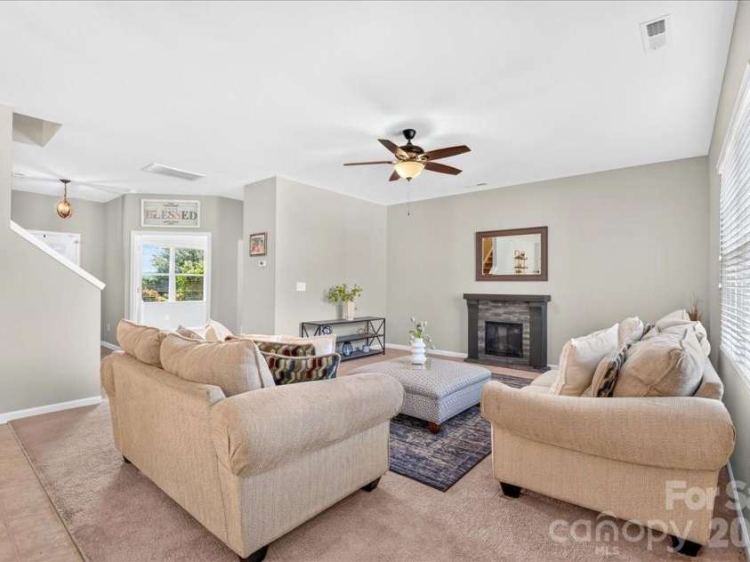 1019 Sunflower Lane, Indian Trail, NC 28079.  MLS# CAR4402543, YatesRealty ID 36431. Living room