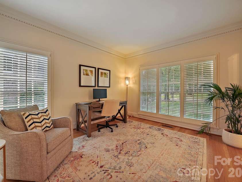 10917 Lederer Avenue, Charlotte, NC 28277.  MLS# CAR4389538, YatesRealty ID 36438. Front Room/Office overlooking the front yard