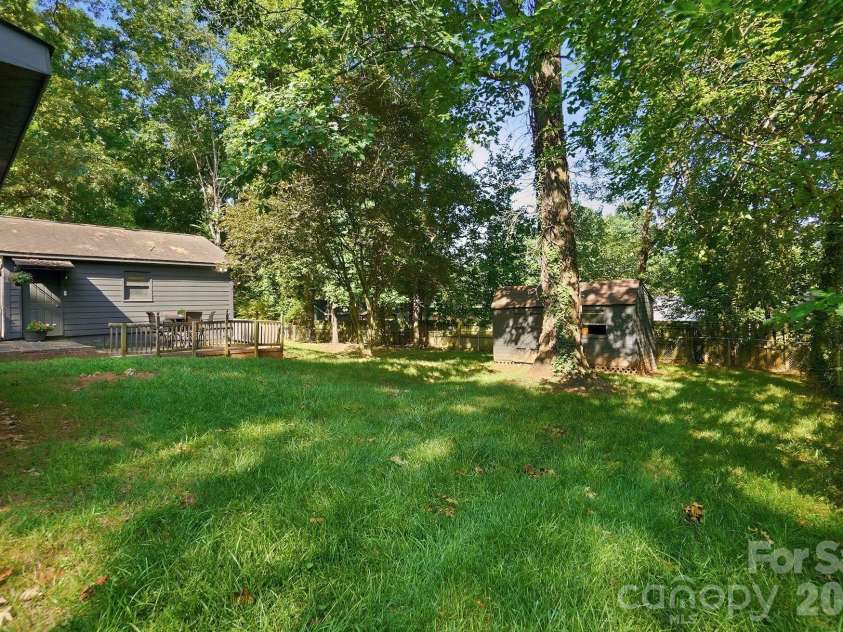 4515 Easthaven Drive, Charlotte, NC 28212.  MLS# CAR4400459, YatesRealty ID 36449. Backyard