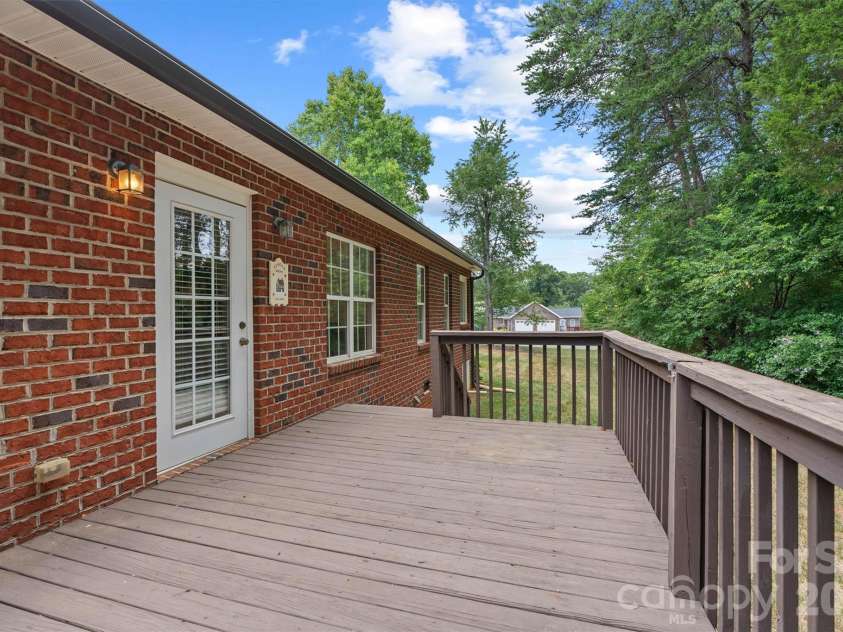 3656 Woodgreen Drive, Lincolnton, NC 28092.  MLS# CAR4403156, YatesRealty ID 36451. Back Deck Entry View
