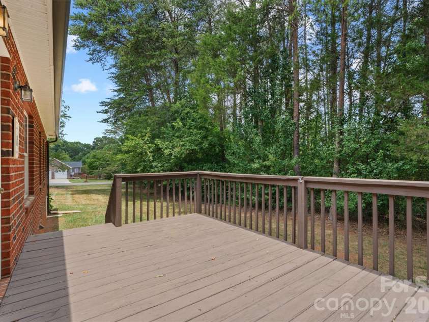 3656 Woodgreen Drive, Lincolnton, NC 28092.  MLS# CAR4403156, YatesRealty ID 36451. Back Deck/Side View