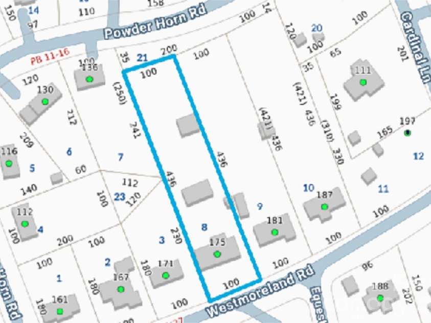 175 Westmoreland Road, Mooresville, NC 28115.  MLS# CAR4403128, YatesRealty ID 36471. Parcel map