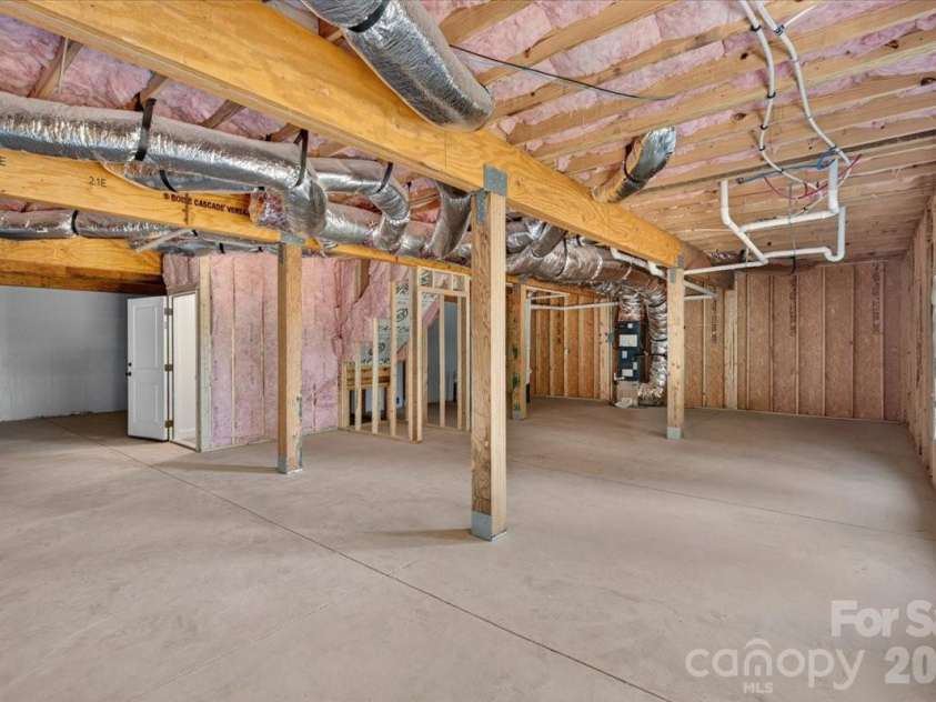 228 Hillside Avenue, Concord, NC 28025.  MLS# CAR4402795, YatesRealty ID 36476. Unfinished Basement