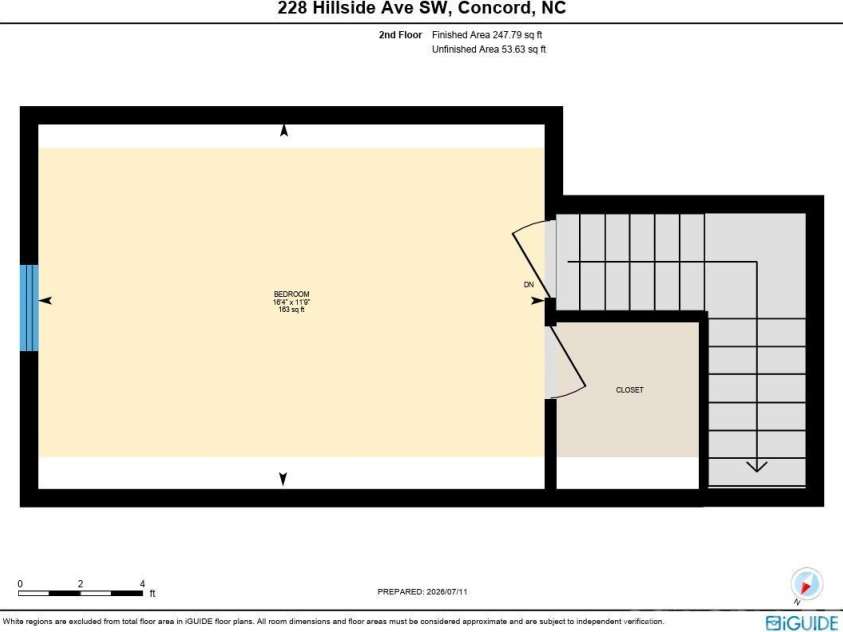 228 Hillside Avenue, Concord, NC 28025.  MLS# CAR4402795, YatesRealty ID 36476. Upstairs