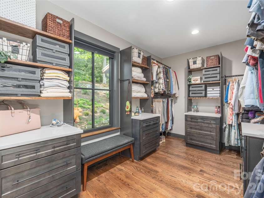 28 Garren View Drive, Fairview, NC 28730.  MLS# CAR4394476, YatesRealty ID 36502. Spacious organized closet