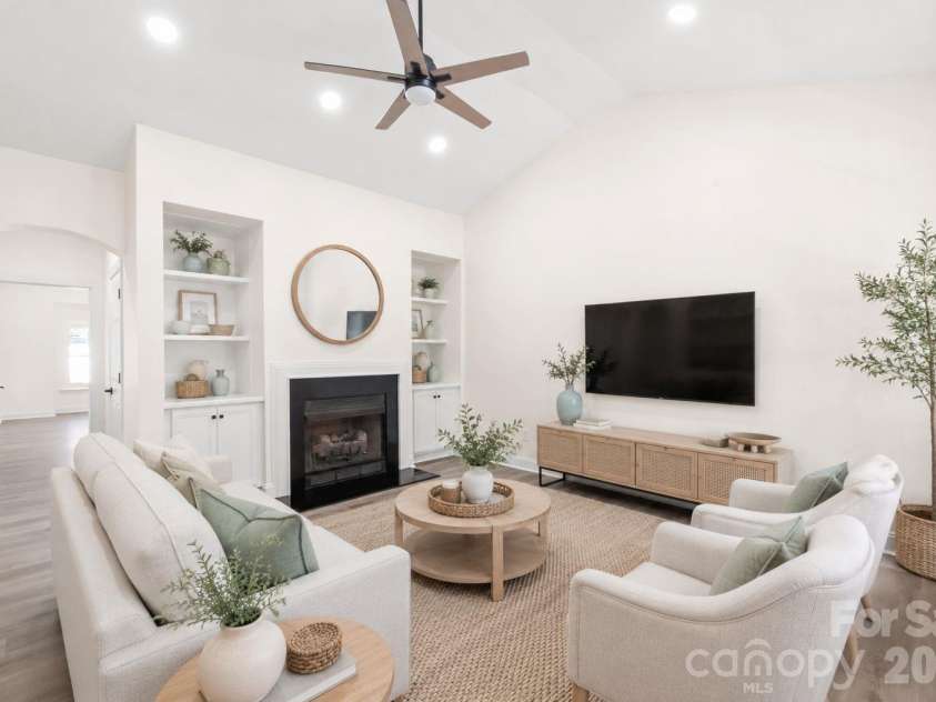 4109 Twenty Grand Drive, Indian Trail, NC 28079.  MLS# CAR4401423, YatesRealty ID 36522. Living Room - Virtually Staged
