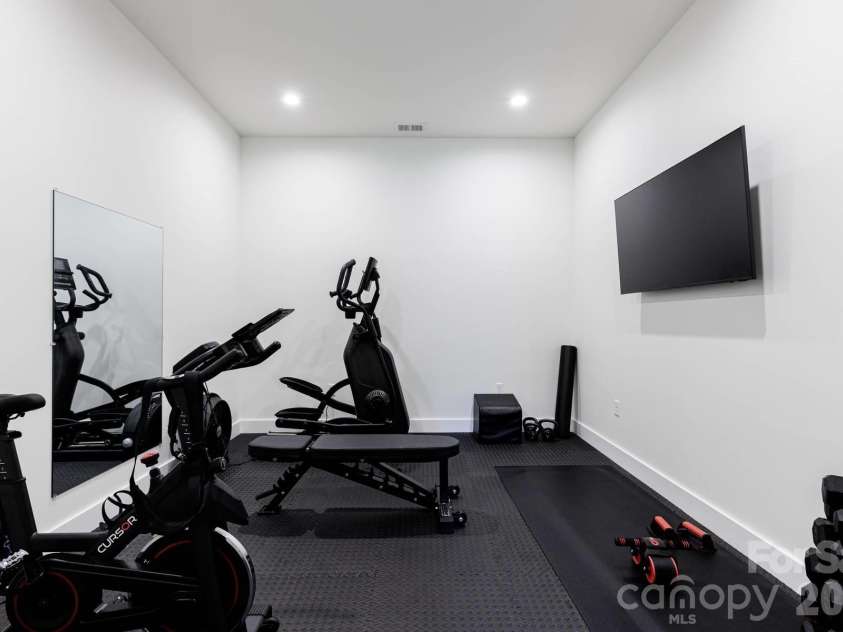 273 Alarka Point, Bryson City, NC 28713.  MLS# CAR4391193, YatesRealty ID 36534. Gym on Lower Level