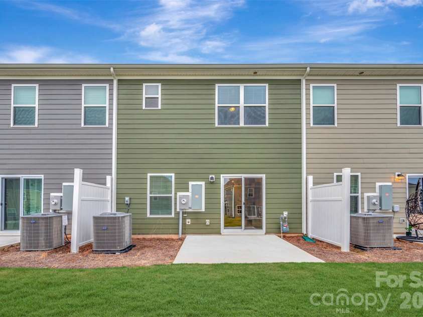 2704 Yeager Drive, Concord, NC 28027.  MLS# CAR4401233, YatesRealty ID 36541. Rear exterior