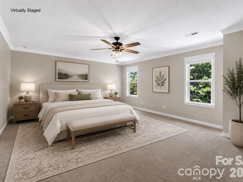 2238 Bluebell Way, Tega Cay, SC 29708.  MLS# CAR4400868, YatesRealty ID 36542. Primary Bedroom - 2nd Level - Virtually Staged