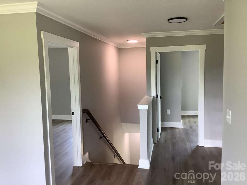 401 Oak Grove Road, Kings Mountain, NC 28086.  MLS# CAR4399494, YatesRealty ID 36548. Staircase Down