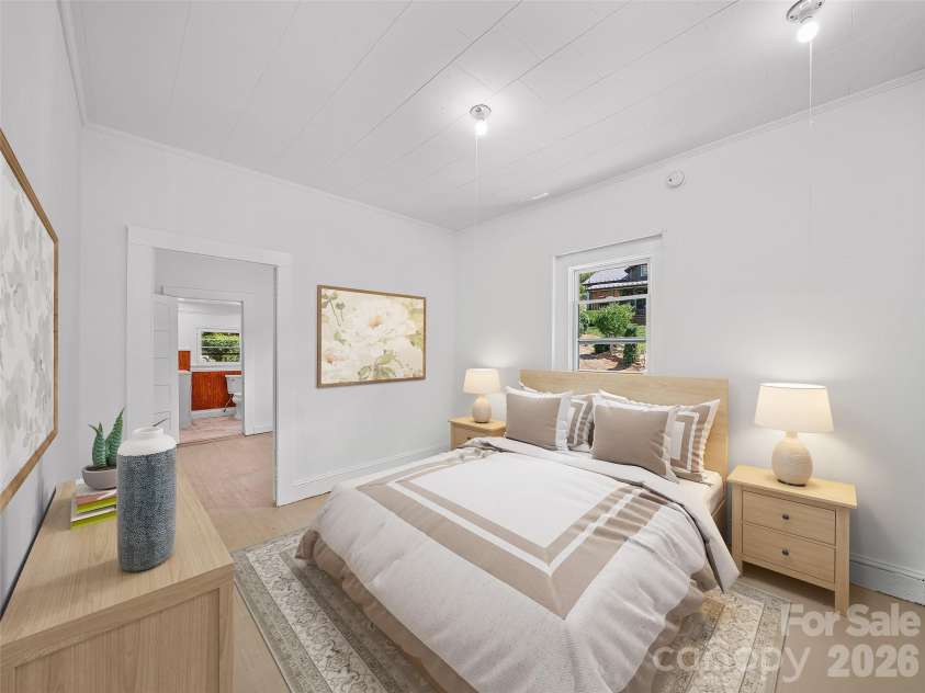 9 Ivy Street, Burnsville, NC 28714.  MLS# CAR4384670, YatesRealty ID 36551. VIRTUALLY STAGED First Bedroom