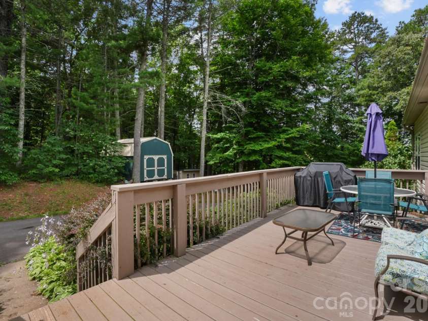 90 King Road, Weaverville, NC 28787.  MLS# CAR4397752, YatesRealty ID 36556. Back Deck