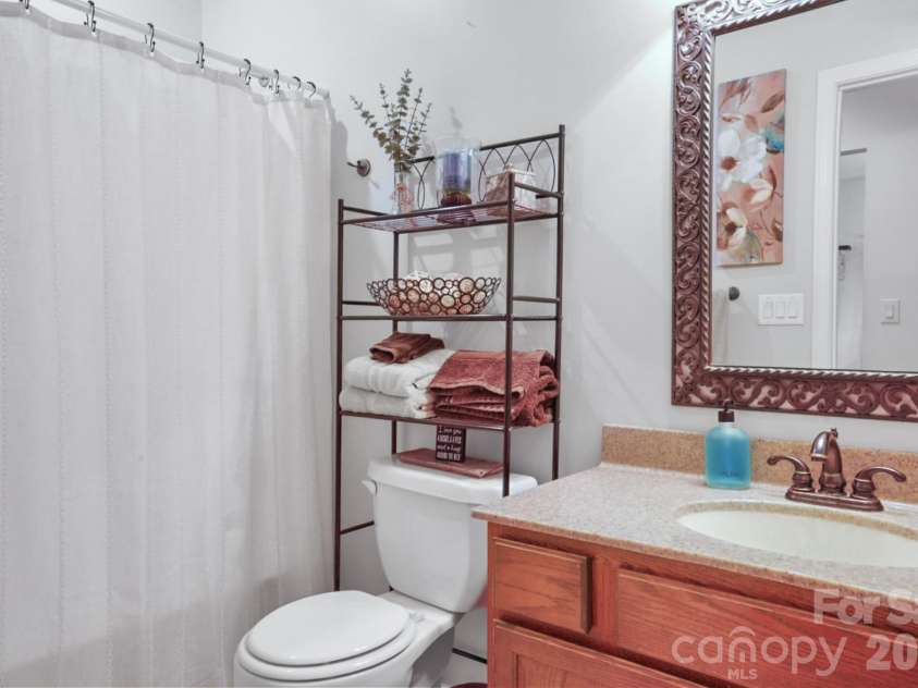90 King Road, Weaverville, NC 28787.  MLS# CAR4397752, YatesRealty ID 36556. Hall Bathroom