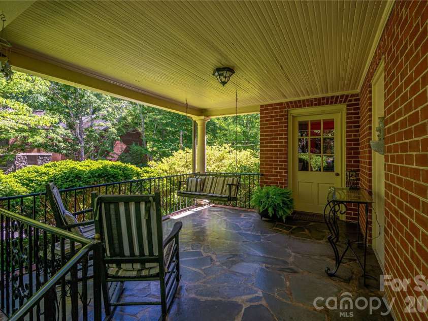 805 Aspen Street, Lincolnton, NC 28092.  MLS# CAR4395032, YatesRealty ID 36558. Back side covered porch