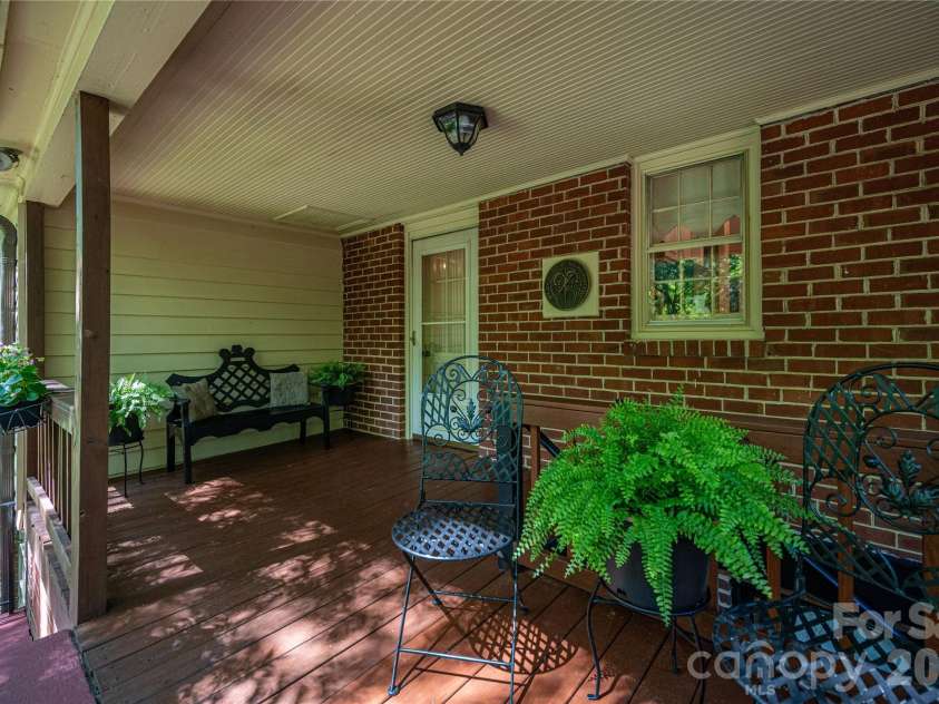 805 Aspen Street, Lincolnton, NC 28092.  MLS# CAR4395032, YatesRealty ID 36558. Back side covered porch