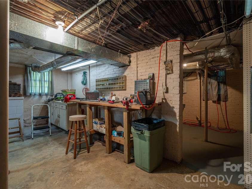 805 Aspen Street, Lincolnton, NC 28092.  MLS# CAR4395032, YatesRealty ID 36558. Basement workshop