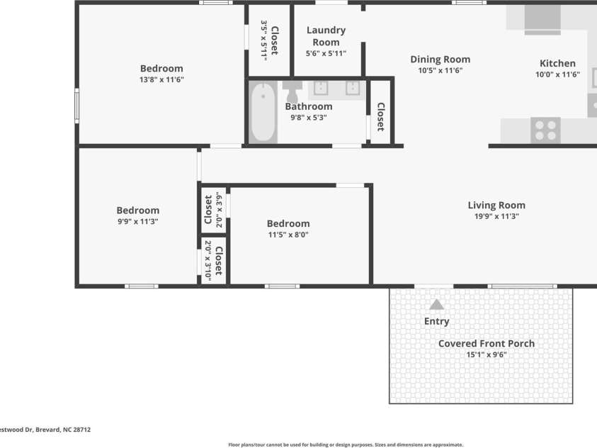 165 Westwood Drive, Brevard, NC 28712.  MLS# CAR4402303, YatesRealty ID 36564. 
