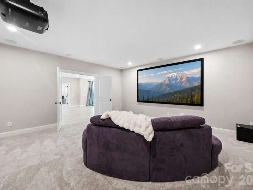 6039 Chimney Bluff Road, Lancaster, SC 29720.  MLS# CAR4378102, YatesRealty ID 36573. Theater Room