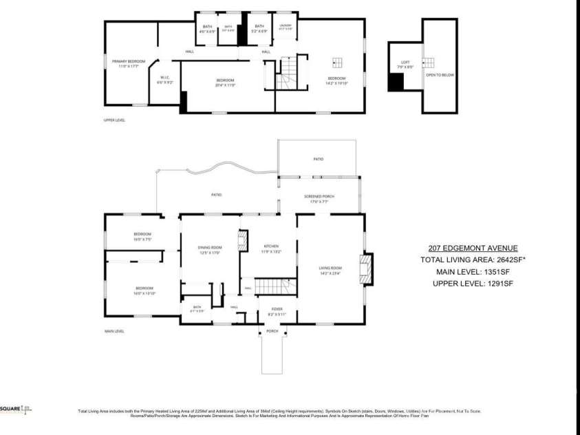 207 Edgemont Drive, Shelby, NC 28150.  MLS# CAR4402527, YatesRealty ID 36582. Floor Plan