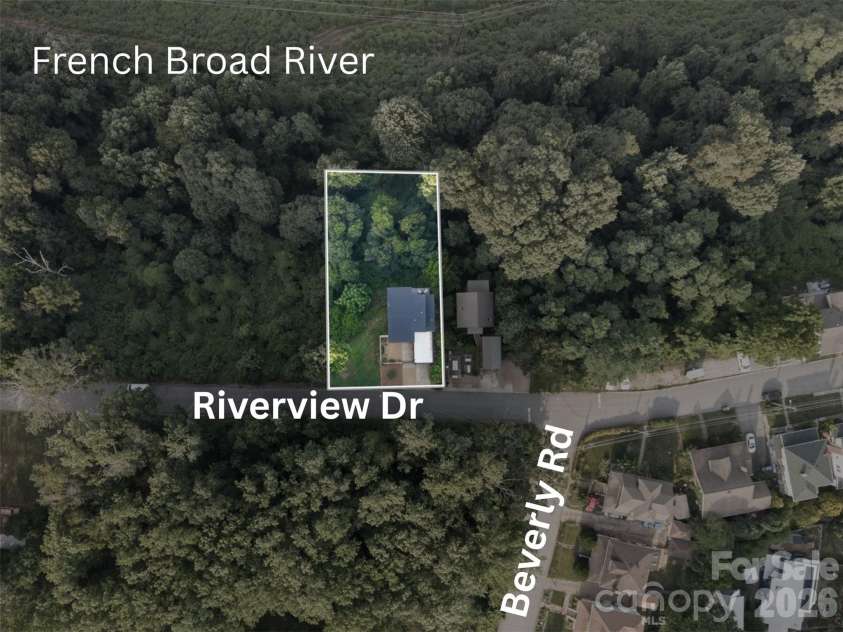 220 Riverview Drive, Asheville, NC 28806.  MLS# CAR4398289, YatesRealty ID 36611. Location