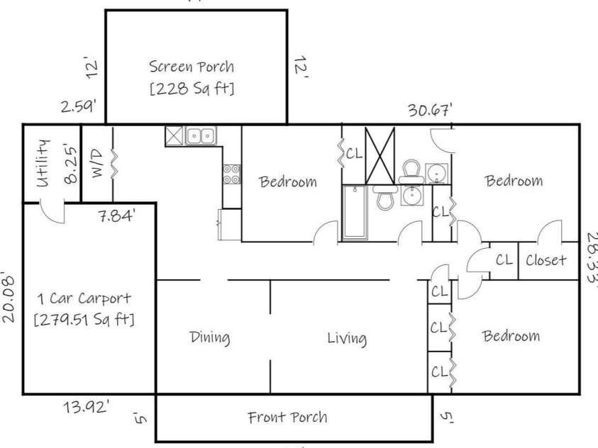 185 Hickman Avenue, Hudson, NC 28638.  MLS# CAR4399442, YatesRealty ID 36613. Floorplan!