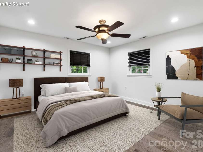 6081 Cambridge Drive, Harrisburg, NC 28075.  MLS# CAR4410918, YatesRealty ID 36625. Master bedroom