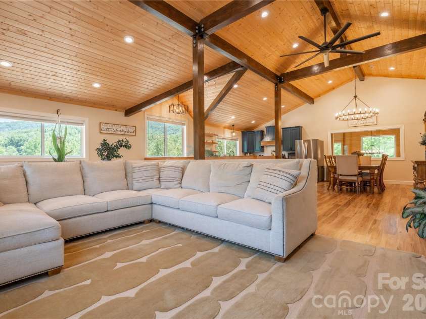 793 State Highway 197 South, Burnsville, NC 28714.  MLS# CAR4401366, YatesRealty ID 36660. Open Concept Great Room/Dining/Kitchen