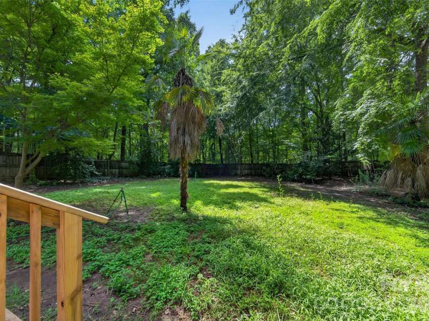 4014 Eutaw Drive, Waxhaw, NC 28173.  MLS# CAR4403095, YatesRealty ID 36667. Back yard view from Porch