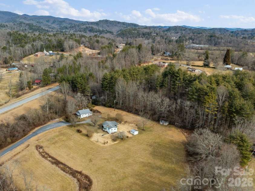 146 and 148 Monteith Road, Brevard, NC 28712.  MLS# CAR4343825, YatesRealty ID 3667. 146 and 148 Monteith Road - Aerial