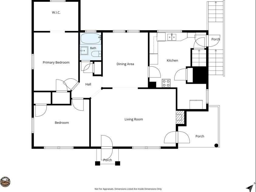 555 State Street, Marion, NC 28752.  MLS# CAR4400439, YatesRealty ID 36686. Main Living Area Level