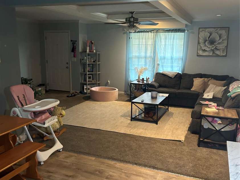 415 Rovingwood Drive, Waynesville, NC 28786.  MLS# CAR4317196, YatesRealty ID 367. Living room