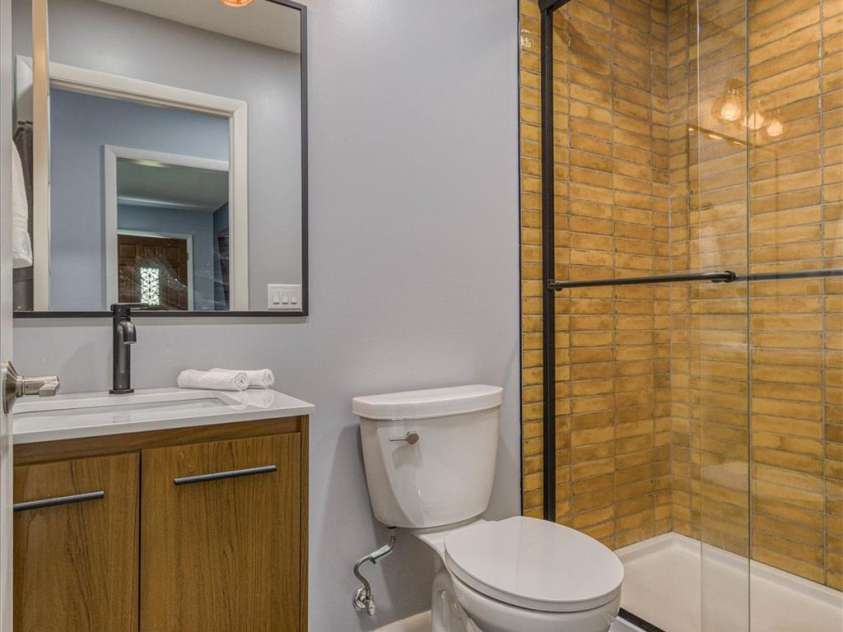 214 Howard Street, Morganton, NC 28655.  MLS# CAR4284499, YatesRealty ID 3671. Hall Bathroom