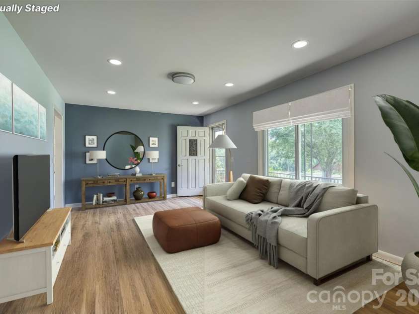 214 Howard Street, Morganton, NC 28655.  MLS# CAR4284499, YatesRealty ID 3671. Living Room - Virtually Staged