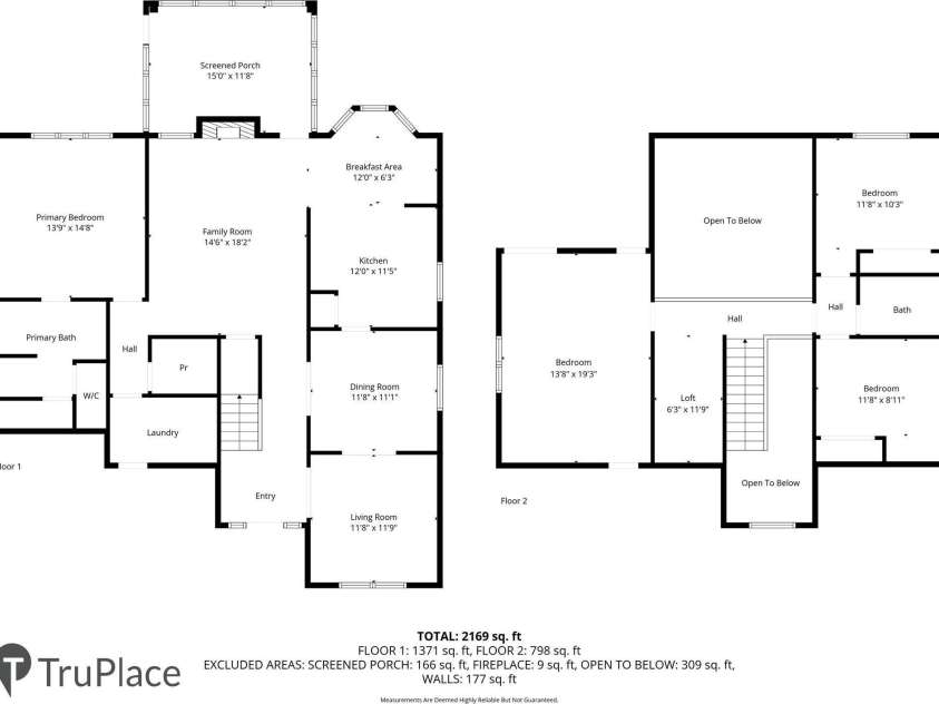 842 Treva Anne Drive, Concord, NC 28027.  MLS# CAR4317215, YatesRealty ID 3674. Floor plan all