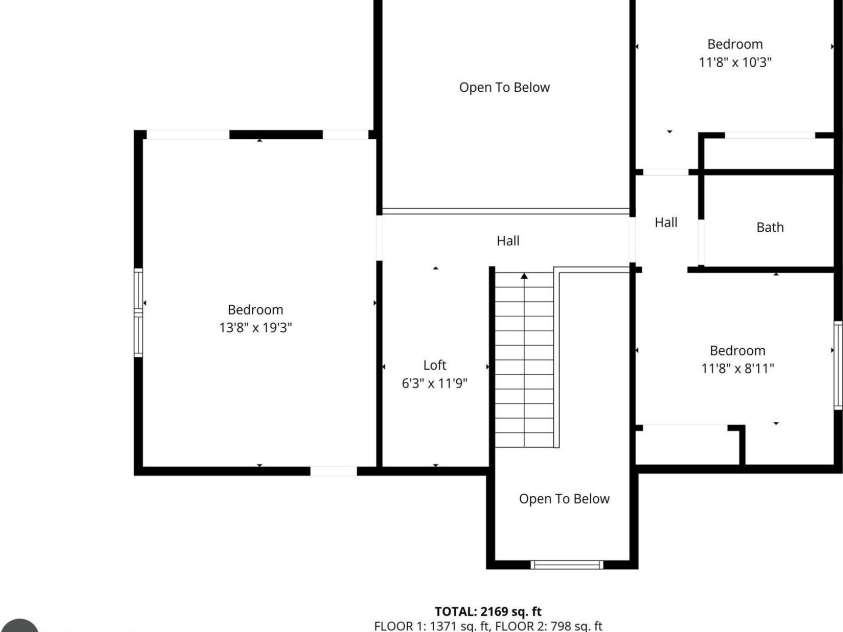 842 Treva Anne Drive, Concord, NC 28027.  MLS# CAR4317215, YatesRealty ID 3674. Floor plan upper level
