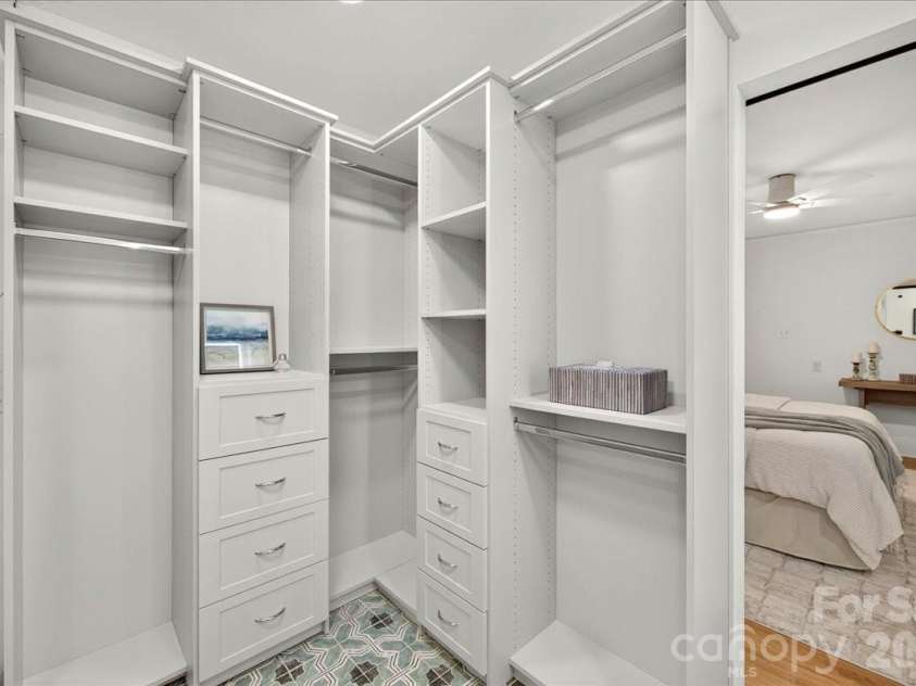 1808 Truman Road, Charlotte, NC 28205.  MLS# CAR4397533, YatesRealty ID 36754. Primary bathroom custom closet