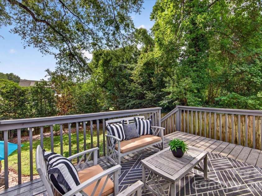 1808 Truman Road, Charlotte, NC 28205.  MLS# CAR4397533, YatesRealty ID 36754. Rear deck
