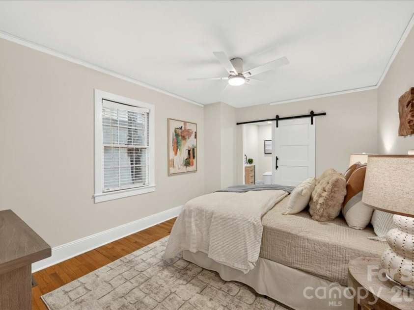 1808 Truman Road, Charlotte, NC 28205.  MLS# CAR4397533, YatesRealty ID 36754. Spacious primary bedroom