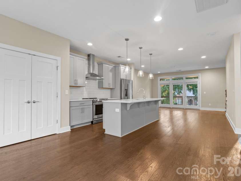 129 Grandin Road, Charlotte, NC 28208.  MLS# CAR4401229, YatesRealty ID 36756. View from the Kitchen Dining Area
