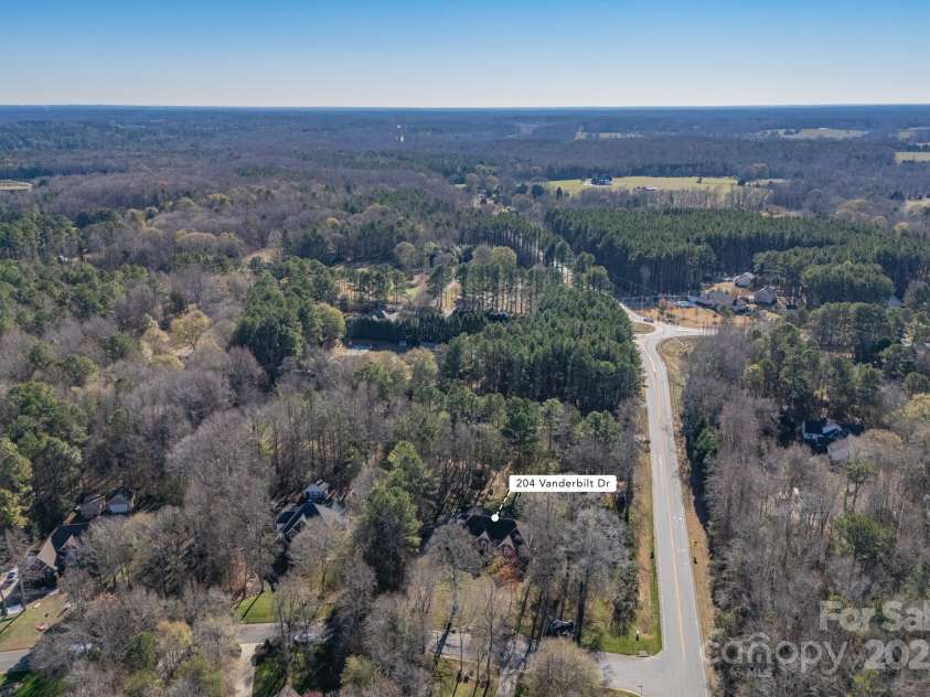 204 Vanderbilt Drive, York, SC 29745.  MLS# CAR4329588, YatesRealty ID 3676. Aerial # 2 