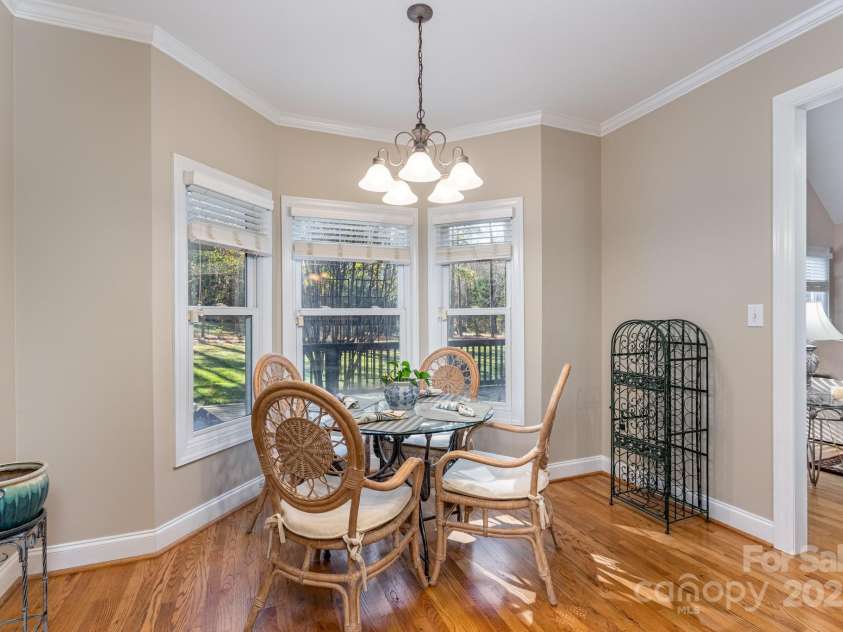 204 Vanderbilt Drive, York, SC 29745.  MLS# CAR4329588, YatesRealty ID 3676. Sunlit bayed area for casual dining in your breakfast room overlooking your deck and private back yard 