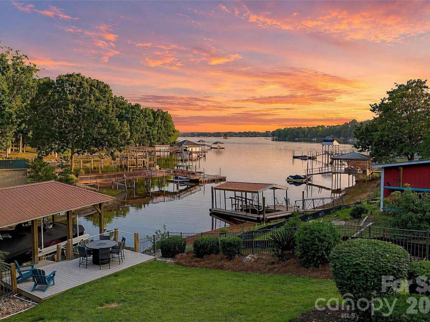 8535 Sylvan Drive, Terrell, NC 28682.  MLS# CAR4396281, YatesRealty ID 36760. Views from Covered Deck