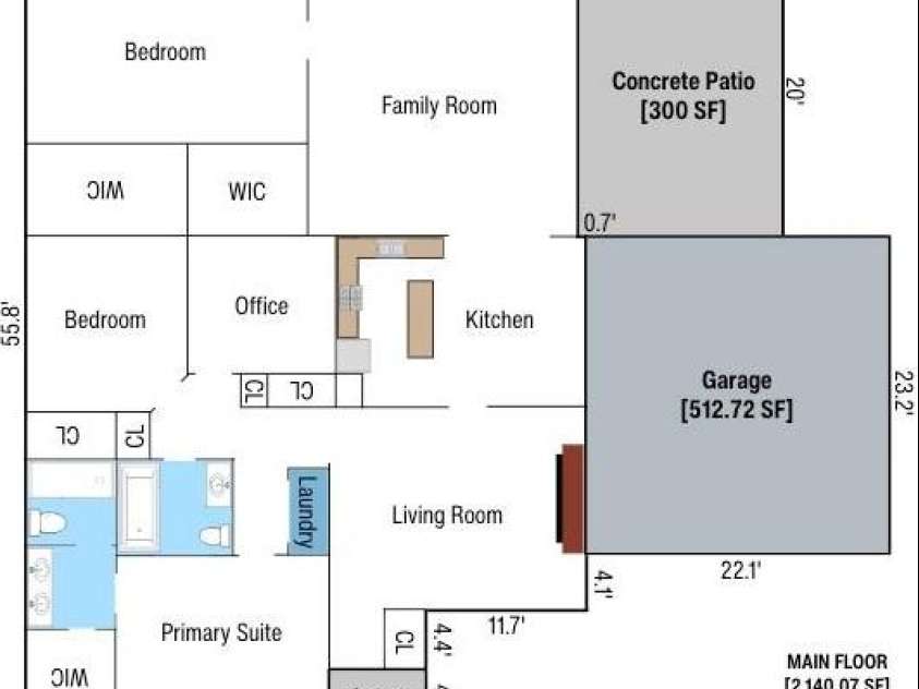 5542 Randolph Road, Kannapolis, NC 28081.  MLS# CAR4394314, YatesRealty ID 36762. Floor Plan