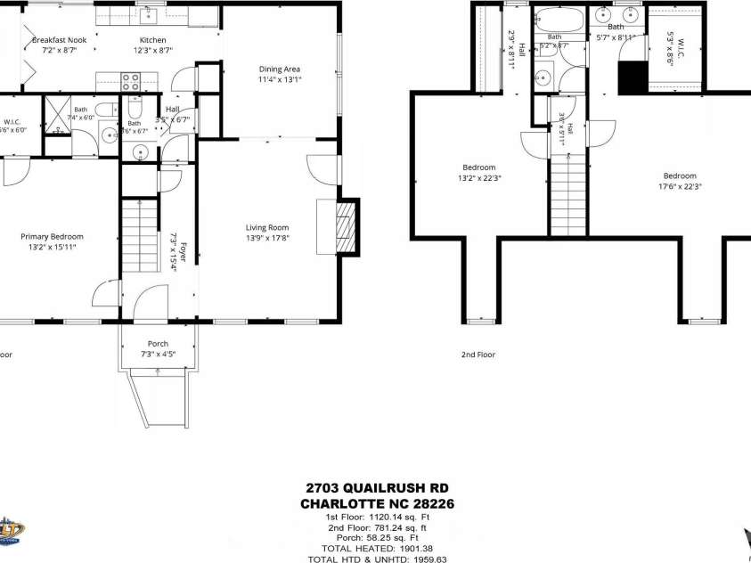 2703 Quailrush Road, Charlotte, NC 28226.  MLS# CAR4400332, YatesRealty ID 36776. 
